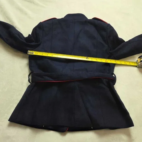 New S Banana Republic Olivia Palermo belted military jacket